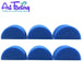 Art Factory | Blue High Density Face Painting Sponges - Half Circle (6 pieces)
