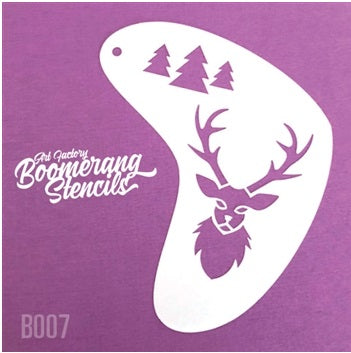 Art Factory | Boomerang Face Painting Stencil - Deer (B007)