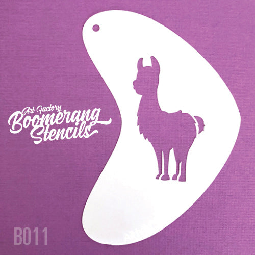 Art Factory - Boomerang Face Painting Stencil - Llama (B011)