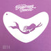 Art Factory - Boomerang Face Painting Stencil - Mermaid Swimming (B014)