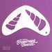 Art Factory - Boomerang Face Painting Stencil - Unicorn Horn Duo (B029)