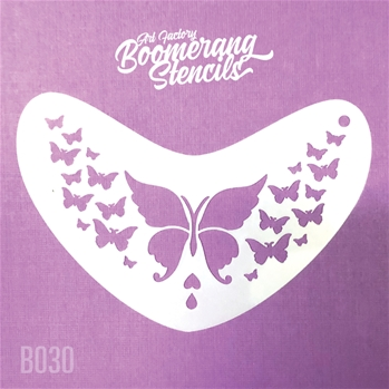 Art Factory | Boomerang Face Painting Stencil - Butterfly (B030)