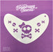 Art Factory | Boomerang Face Painting Stencil - Sugar Skull and Cross Bones (B035)