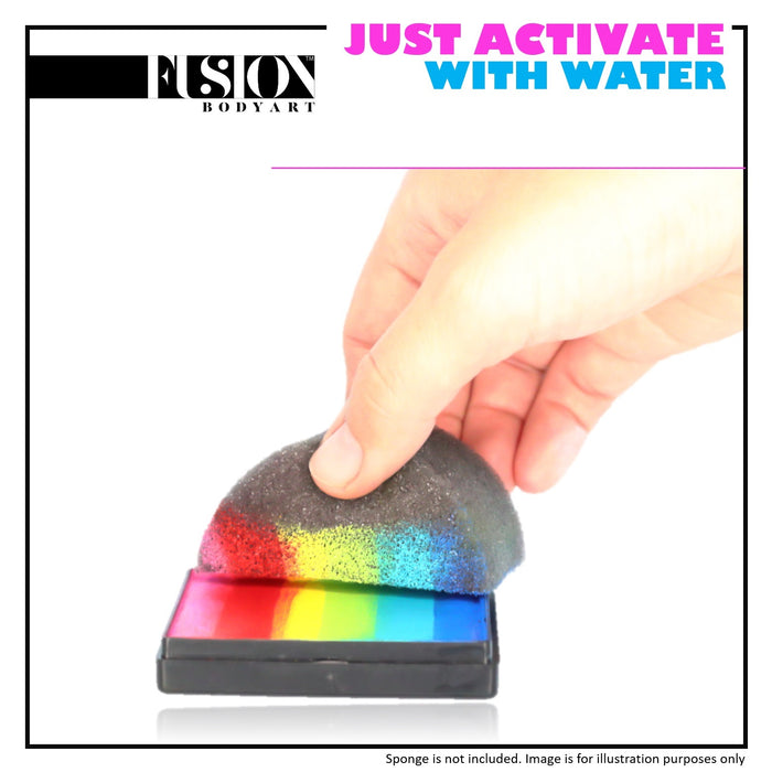 Fusion Body Art Face Paint - Rainbow Cake | Bright Rainbow 50gr