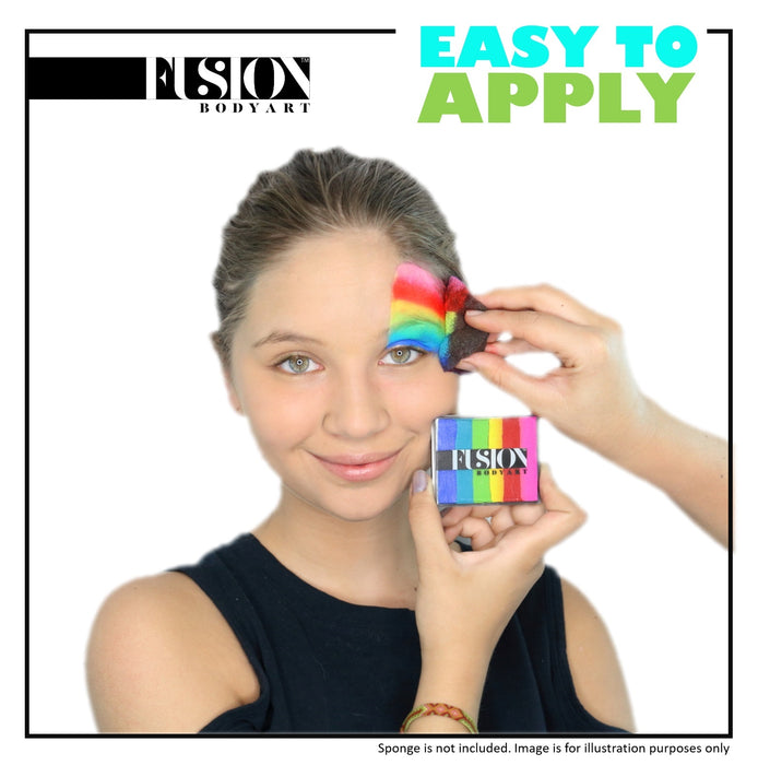 Fusion Body Art Face Paint - Rainbow Cake | Bright Rainbow 50gr