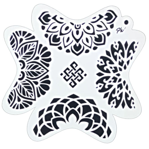 PK | FRISBEE Face Painting Stencil | New Mylar - Bold Crowns  - B4