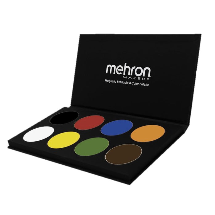 Paradise Face Paint By Mehron | Coated Card Stock Magnetic Case - 8 Color BASIC Palette