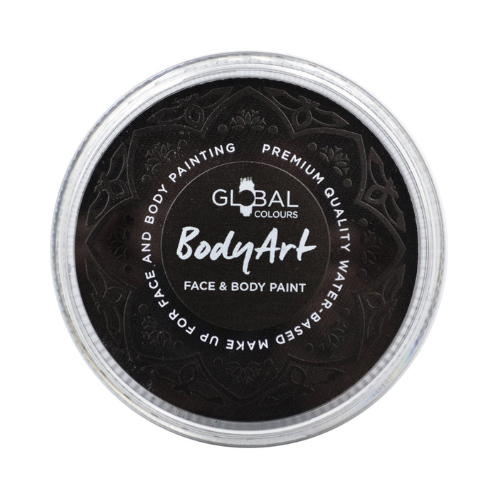 Global Colours Body Art | Face and Body Paint - NEW Standard STRONG Black 32gr