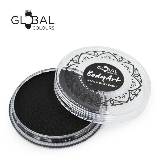 Global Colours Body Art | Face and Body Paint - NEW Standard STRONG Black 32gr