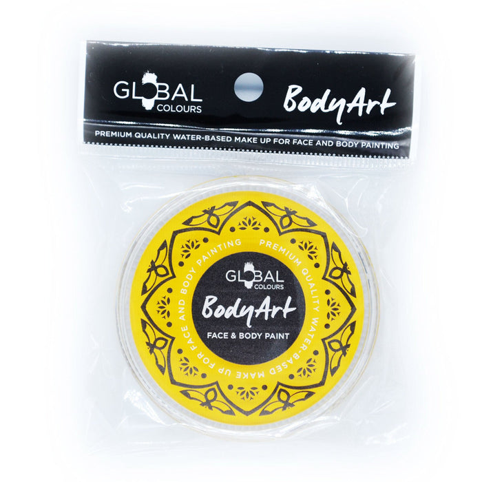 Global Colours Body Art | Face and Body Paint -  NEW Standard Light Yellow 32gr