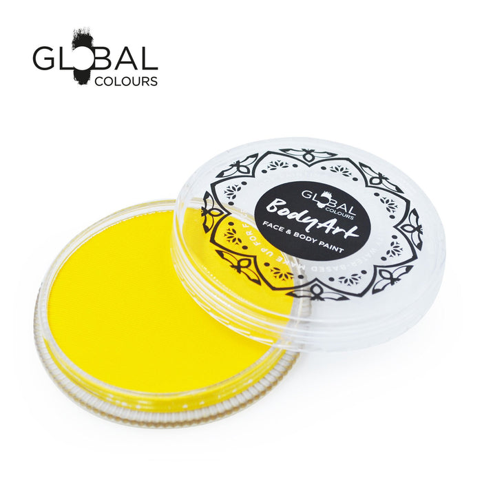 Global Colours Body Art | Face and Body Paint -  NEW Standard Light Yellow 32gr
