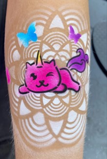 Ooh! Face Painting Stencil | Baby Caticorn (T12)