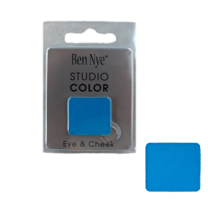 Ben Nye | Powder Face Paint - Studio Color Rainbow Refill Eye Shadow - (REES84)  BAHAMA BLUE - 1.75 gm