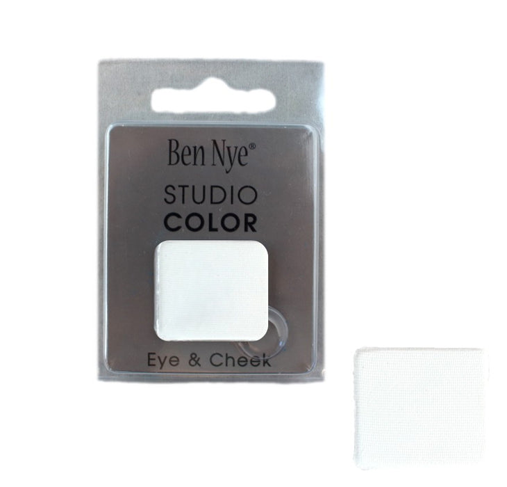 Ben Nye | Powder Face Paint - Studio Color Rainbow Refill Eye Shadow - (REES30)   WHITE - 1.7 grams