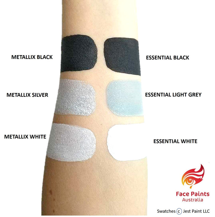 Face Paints Australia Face and Body Paint | Metallix Black - 30gr