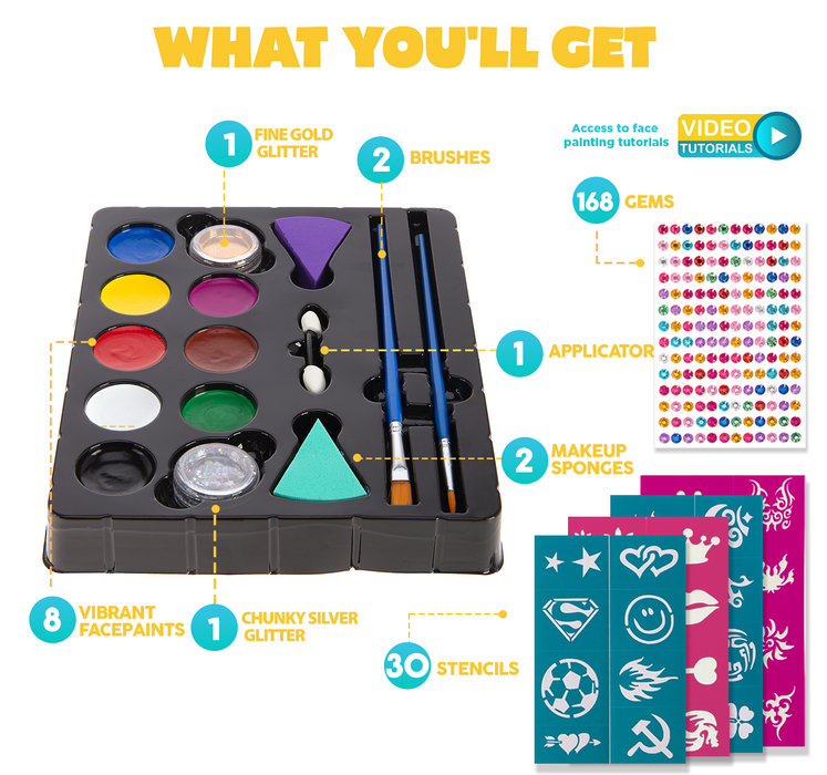 Blue Squid | KID'S Face Paint - Value Party Pack