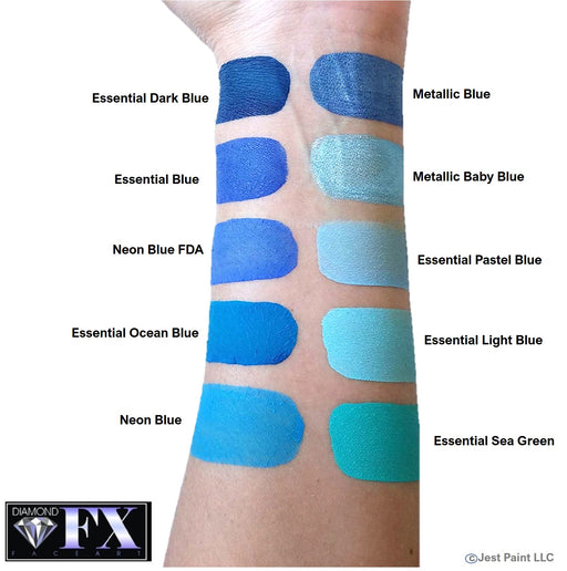 Diamond FX Face Paint - Metallic Blue 30gr