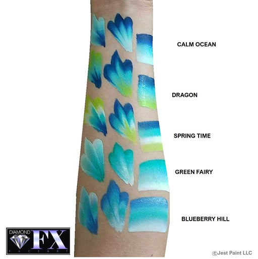 DFX Face Paint Rainbow Cake - Small Green Fairy (RS30-58)  (16ml / approx. 28gr)   #17