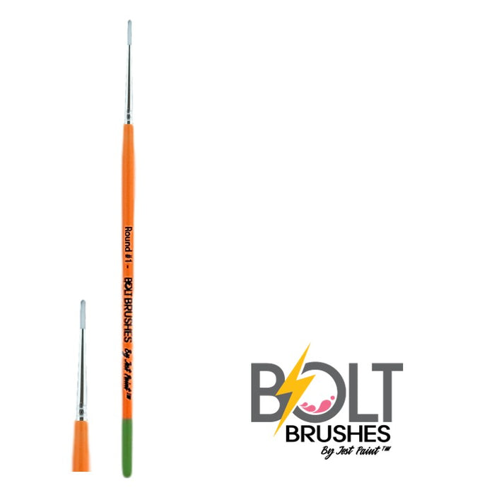 BOLT | Face Painting Brushes by Jest Paint - Thin Round #1