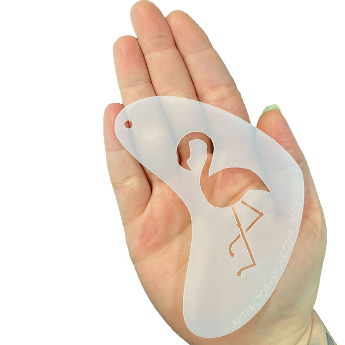 Art Factory - Boomerang Face Painting Stencil - Flamingo (B003)