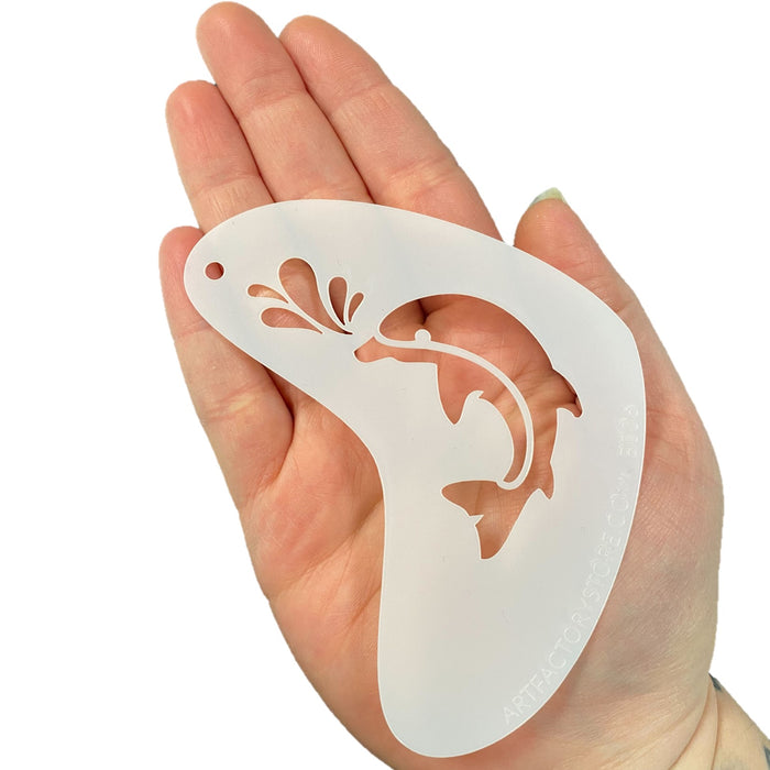 Art Factory | Boomerang Face Painting Stencil - Dolphin (B006)
