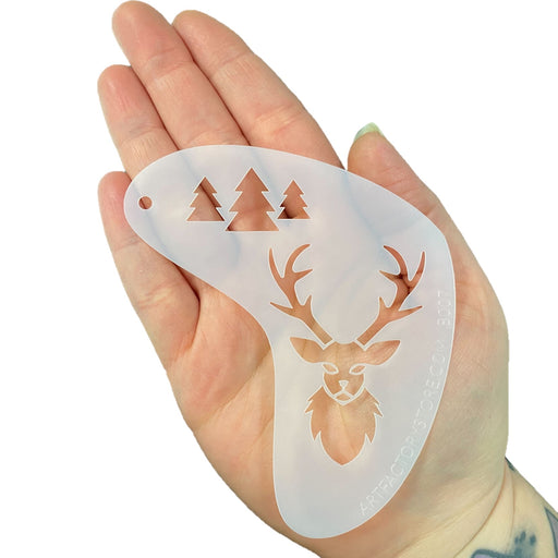 Art Factory | Boomerang Face Painting Stencil - Deer (B007)