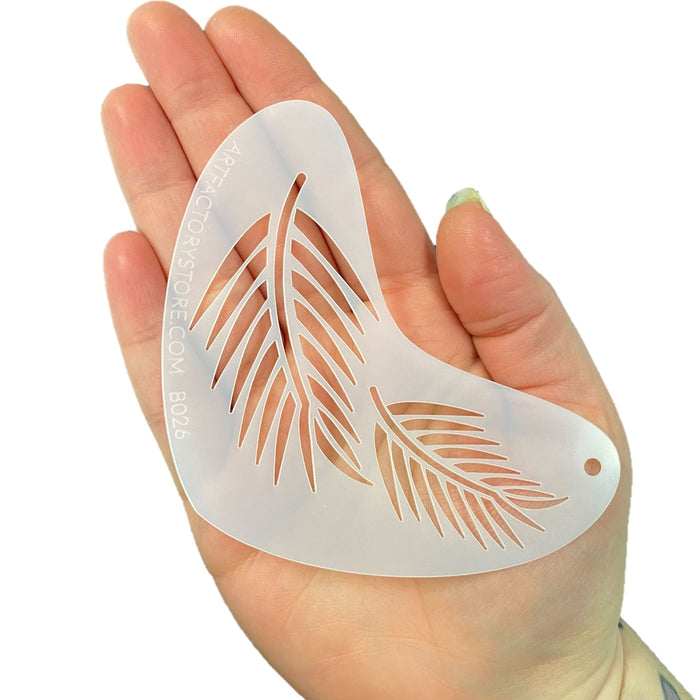 Art Factory - Boomerang Face Painting Stencil - Fern (B026)