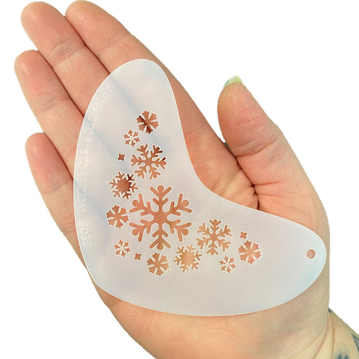 Art Factory | Boomerang Face Painting Stencil - Frozen Snowflakes (B032)