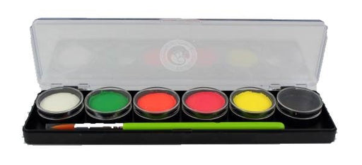 Cameleon Paint | 6 Color Small Adult Neon Party Box Palette -(SFX - Non Cosmetic)
