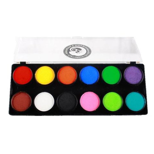 Cameleon Face Paint - Large 12 Color Baseline Palette