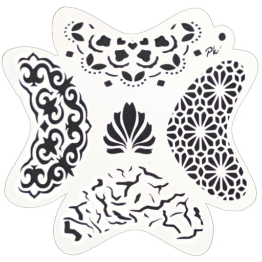 PK | FRISBEE Face Painting Stencil - Crowns and Textures - B3