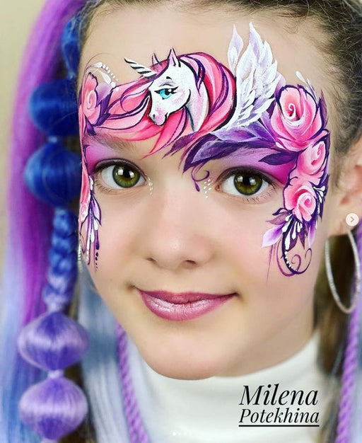 MILENA STENCILS | Face Painting Stencil -  (Cute Unicorn Set)  D43