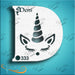 Diva Stencils | Face Painting Stencil | Demi Unicorn (333)