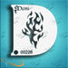 Diva Stencils | Face Painting Stencil | Demi Flame (00226)