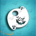 Diva Stencils | Face Painting Stencil | Bats and Moon (00630)