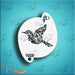 Diva Stencils | Face Painting Stencil | Flourish Bird (01028)