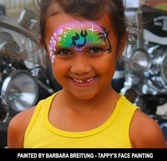 Diva Stencils | Face Painting Stencil | Mermaid #2 (00013)