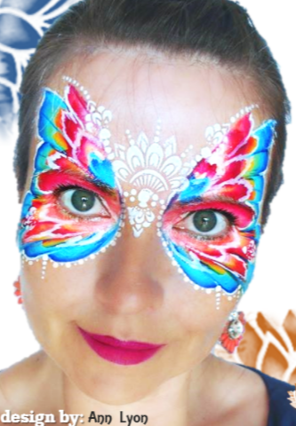 Diva Stencils | Face Painting Stencil | Forehead Henna Bits (00648)