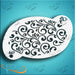 Diva Stencils | Face Painting Stencil | Flourish Texture (847) - Discontinued