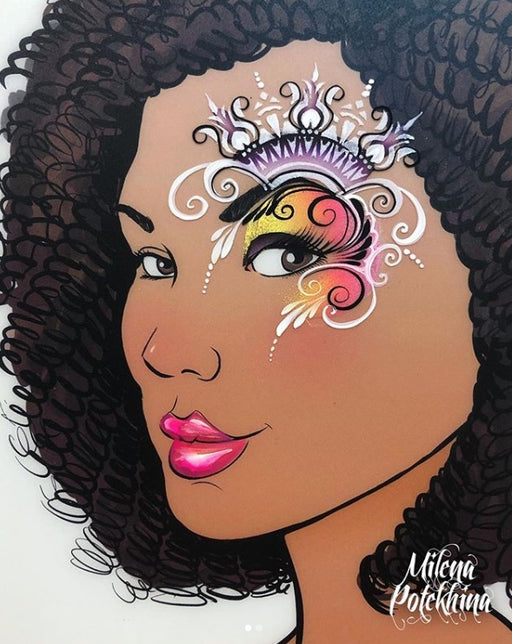 MILENA STENCILS | Face Painting Stencil -  (Royal Crown)  O11