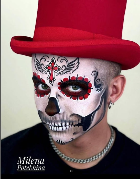 MILENA STENCILS | Face Painting Stencil - (Cross with Wings)  V3