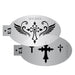 MILENA STENCILS | Face Painting Stencil - (Cross with Wings)  V3