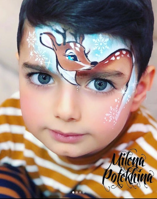 MILENA STENCILS | Face Painting Stencil -  (Handsome Reindeer Set)  D8