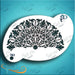 Diva Stencils | Face Painting Stencil | Flourish Fan Texture (763)