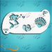 Diva Stencils | Face Painting Stencil | Valentine Mermaid (1252)