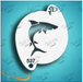 Diva Stencils | Face Painting Stencil | Shark #4 (000537)