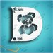 Diva Stencils | Face Painting Stencil | Valentine Bear (00286)