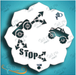 Diva Stencils | Face Painting Stencil | Eye Candy - Trucks (1425)
