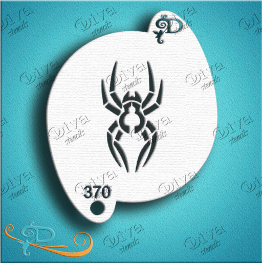Diva Stencils | Face Painting Stencil | Tribal Spider (370)