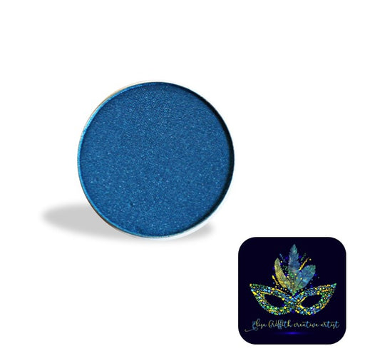 Color Me Pro Face Painting Powder by Elisa Griffith | Shimmer Electric Dark Blue (3.5 gr)